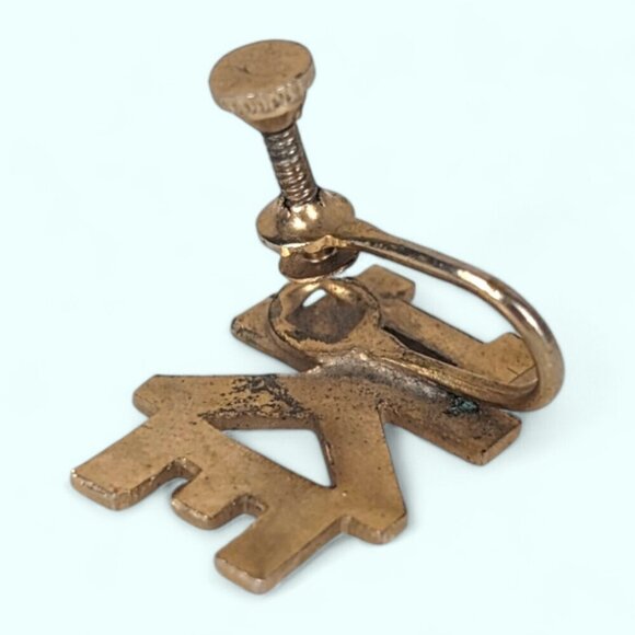 (2/$20) Vintage Single IKE Eisenhower Earring - Picture 5 of 6